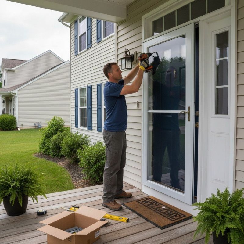Storm Door Installation detail